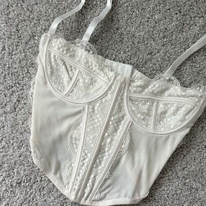 Pacsun White Lace Corset